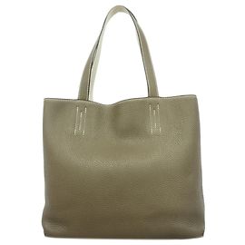 Hermès Saco Tote Hermes Double Sens 28 Taupe