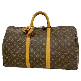 Bolso Louis Vuitton Boston Monogram Keepall 50 Castaño