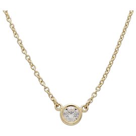 Autre Marque Colar Tiffany & Co. Elsa Peretti Diamond By the Yard Dourado