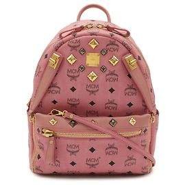 Mochila MCM Studded Leather Black Negro