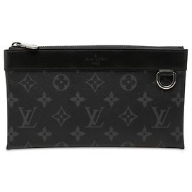 Louis Vuitton Black Monogram Eclipse Pochette Discovery PM Schwarz