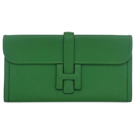 Hermès Green Swift Jige Elan 29 Doré Vert