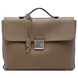 Louis Vuitton Borsa Briefcase Dorian in pelle Taurillon marrone Marrone Taupe