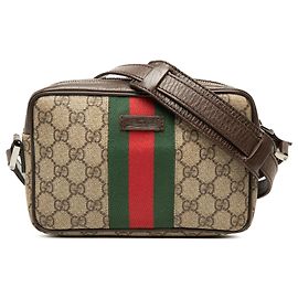 Gucci Beige GG Supreme Web Crossbody Beige