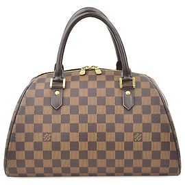 Louis Vuitton Brown Damier Ebene Ribera MM Marrom