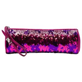 Miu Miu Purple Sequin and Leather Wristlet Clutch Other Purple