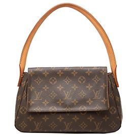 Louis Vuitton Brown Monogram Mini Looping Marrom
