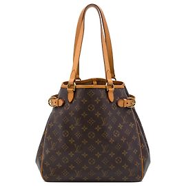 Louis Vuitton Brown Monogram Batignolles Vertical Tote Braun