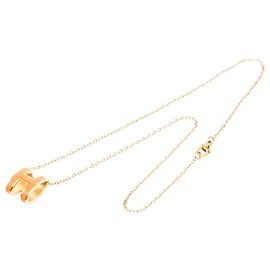 Collar con colgante Pop H esmaltado chapado en oro Hermès Gold Otro