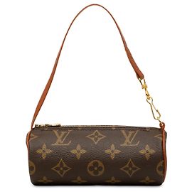 Louis Vuitton Brown Monogram Papillon Pochette Marrone