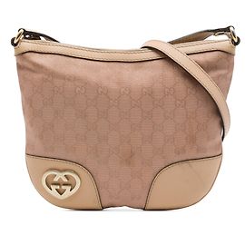 Gucci Brown GG Canvas Lovely Crossbody Marrom Carne