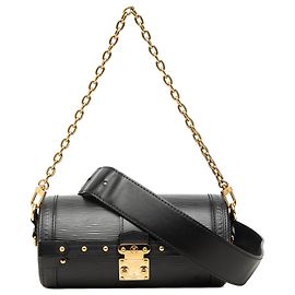 Louis Vuitton Black Epi Papillon Trunk Noir