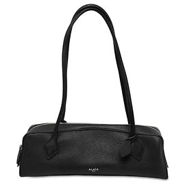 Borsa a tracolla Le Teckel in pelle di capra nera taglia Medium ALAÏA Nero