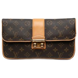 Louis Vuitton Brown Monogram Sofia Coppola Slim Clutch Marrone