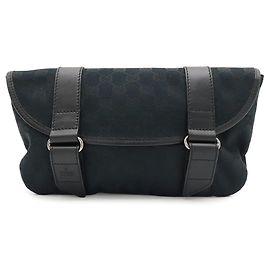 Borsa a tracolla Gucci GG Canvas Black Nero