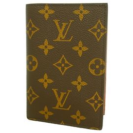 Portapassaporto Louis Vuitton Marrone