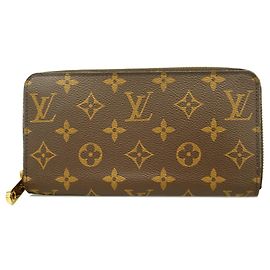 Cartera Zippy Monogram Louis Vuitton Castaño