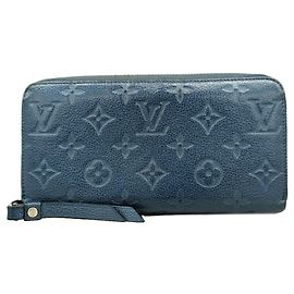 Portafoglio Zippy Monogram Empreinte Louis Vuitton Blu