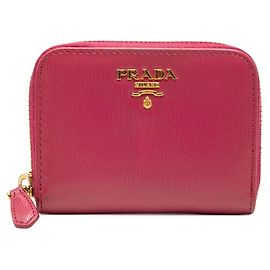 Prada Kartenetui aus rosa Leder Pink