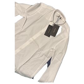 Camicia in popeline bianca Bottega Veneta Bianco