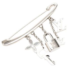 Louis Vuitton Broche Ebangle Nouris Pin Brooch Plata