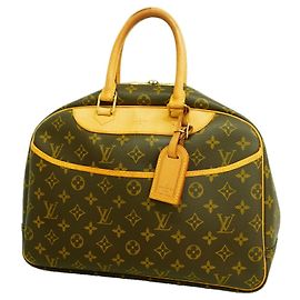 Louis Vuitton Monogram Deauville Handbag Brown