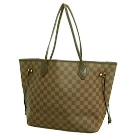 Sac Cabas Louis Vuitton Damier Neverfull MM N51105 Ebene Damier ebène