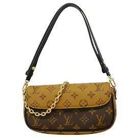 Louis Vuitton Monogram Reverse Wallet-on-Chain Ivy Handbag Brown