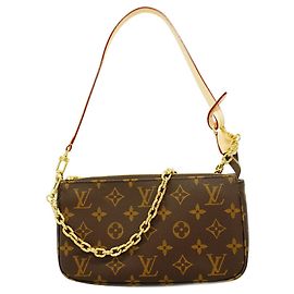 Louis Vuitton Monogram Pochette Accessoires Marrom