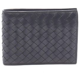 Cartera bi-fold Intrecciato Bottega Veneta Negro