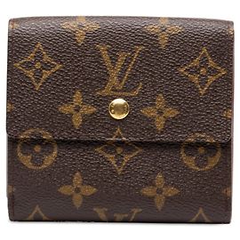Portafoglio Louis Vuitton Monogram Tri-Fold Marrone