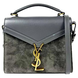 Autre Marque Saint Laurent Cassandra Schultertasche Braun