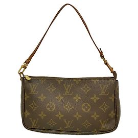 Louis Vuitton Monogram Pochette Accessoires Pouch Marrone