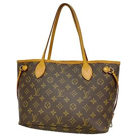 Bolso Tote Louis Vuitton Monogram Neverfull PM Castaño
