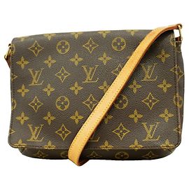 Borsa a tracolla Louis Vuitton Monogram Musette Tango Marrone