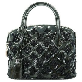 Sac à main Louis Vuitton Monogram Vernis Lockit BB Bouclette Noir