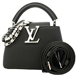 Borsa Louis Vuitton Capucines MINI Nero