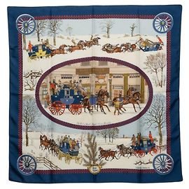 Hermès Pañuelo de seda multicolor Hermes Multicolor