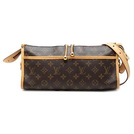 Sac bandoulière long Popincourt Monogram Louis Vuitton Marron