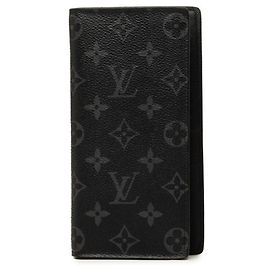 Cartera larga Louis Vuitton Monogram Eclipse Castaño