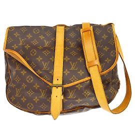 Louis Vuitton Saumur Monogram Canvas 35 Marron