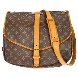 Louis Vuitton Saumur Monogram Canvas 35 Marrom