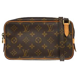 Louis Vuitton Pochette Marly Bandouliere Monogram Canvas medium Castaño