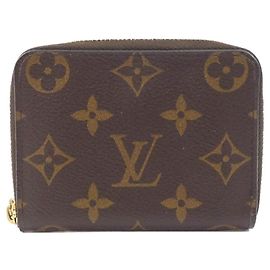 Monedero Louis Vuitton Monogram Coated Canvas Metálico Bronce
