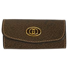 Gucci Old Gucci Porta chiavi Marrone