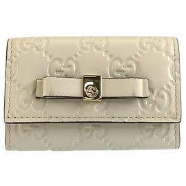 Gucci Guccissima 6-Hook Key Case Brown Beige
