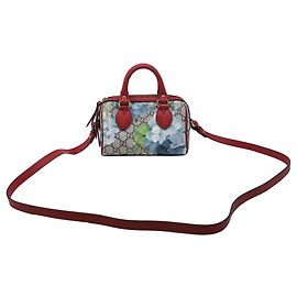 Gucci Mini GG Supreme Blooms Handbag in Multicolor Coated Canvas Multiple colors