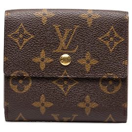 Louis Vuitton Portefeuille Elise Bi-fold Wallet Braun