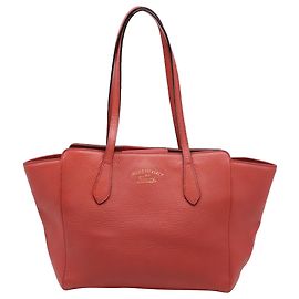 Gucci Swing Tote Bag aus rotem Leder Rot