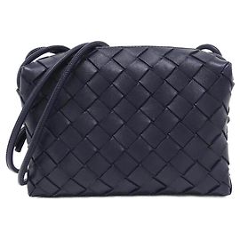 Borsa a tracolla in pelle Bottega Veneta Blu